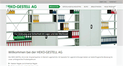 Desktop Screenshot of heko-gestell.ch